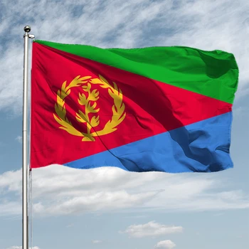 Открытый развевающийся флаг Эритреи, 100% полиэстер, флаг Эритреи