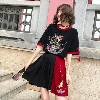 Традиционная Китайская Блузка Cheongsam Top Tang Suit Рубашка Азиатская Уличная Одежда Для Девочек Повседневная Harajuku Qipao Gothic Clothes Woman 12677