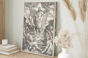 Настенное искусство Воскресения Иисуса Винтажный Рисунок Ксилография Библия Новый Завет Христос Картина на холсте Домашний Декор стен Искусство