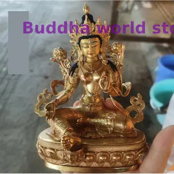 специальное предложение # Оптовая продажа высококачественной статуи Будды, медной Тантрической Зеленой Тары ПУ СА Будды, буддийского ДОМАШНЕГО Алтаря для поклонения