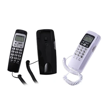Стационарный стационарный телефон с повторным набором номера и ЖК-дисплеем, идеально подходящий для дома