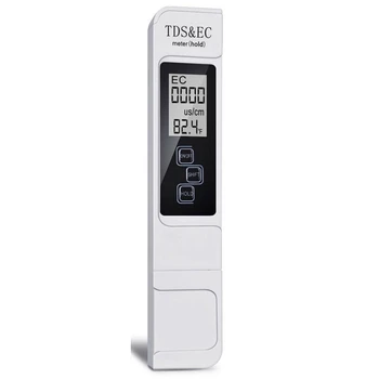 Цифровой тестер качества воды TDS EC Meter Диапазон измерения 0-9999 промилле Измеритель температуры чистоты воды Тестер
