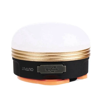 Светодиодный светильник для кемпинга, перезаряжаемый через USB аварийный светильник, подвесной светильник с магнитной адсорбцией, водонепроницаемый светильник для кемпинга