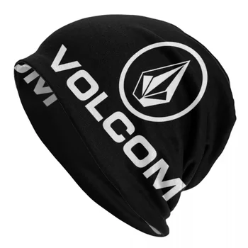 Логотип Volcom Мужские И женские шапочки для взрослых, Вязаный капор, Теплая модная осенне-зимняя уличная шапка Skullies