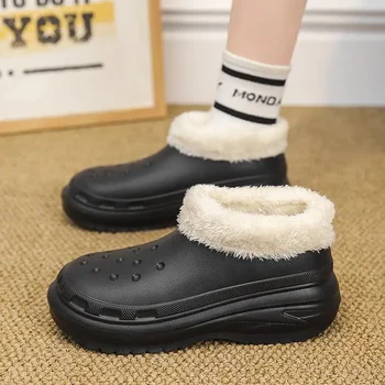 Мужские зимние ботинки, мужская новинка 2023 года, зимняя теплая обувь на флисовой подкладке, мужская обувь для хлеба, мужская обувь с хлопковой подкладкой, мужская обувь