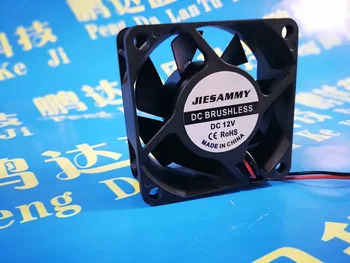 Новый Jiesammy 6025 60*60 * Вентилятор охлаждения постоянного тока с двойным шарикоподшипником 25 мм 6 см 12 В