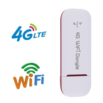 4G USB-ключ, Wifi-маршрутизатор со скоростью 150 Мбит/с, Wifi-модем, беспроводной маршрутизатор, сетевой адаптер со слотом для sim-карты